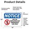 Signmission Not An Employee Exit Emergency Sign With Symbol, 14 in W x Rectangle, Vinyl Decal OS-2PACK-NS-D-1014-L-15141 - alternate 2